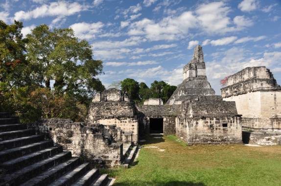 As ruínas mayas de Tikal, na Guatemala
